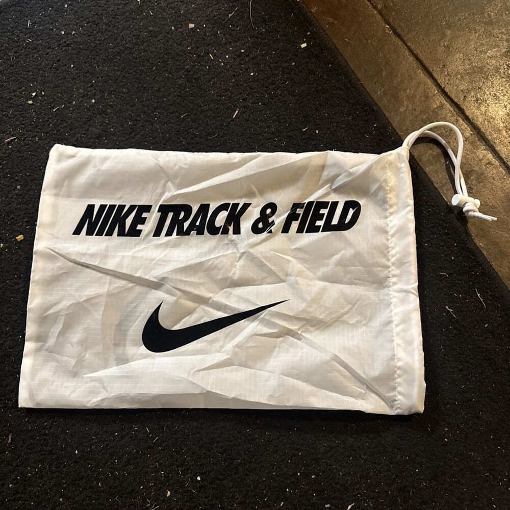Nike Track And Field White Drawstring Shoe Gym Bag White